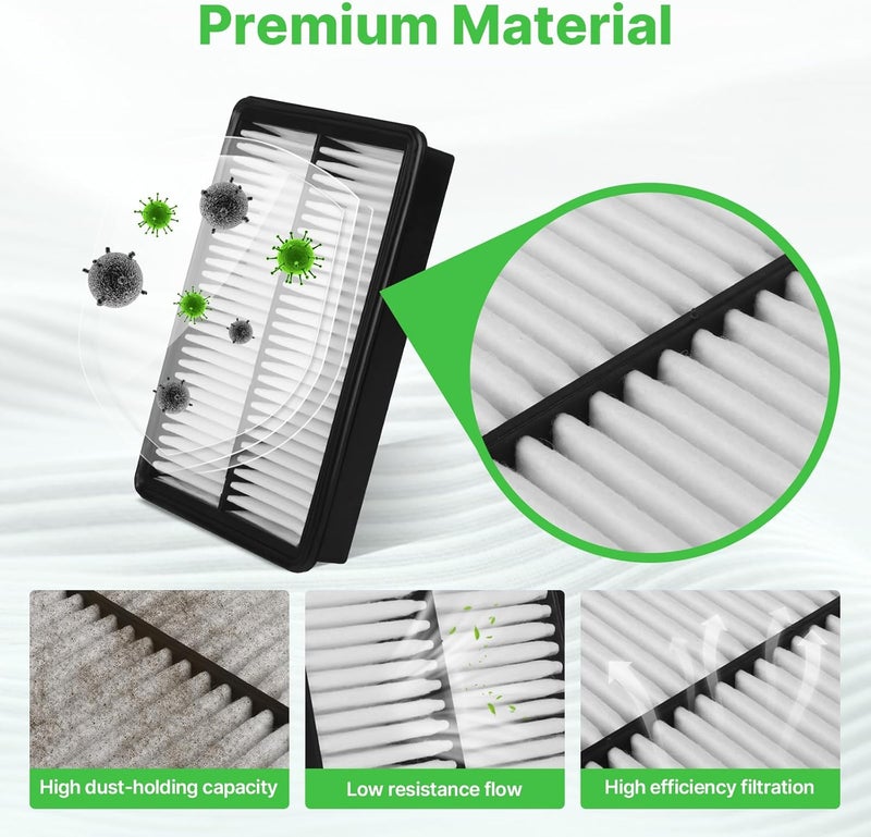 RVgolf 2PCS Engine Air Filter Fit for 2012-2018 Mazda 3(2.0L/2.5L), 2014-2025 2026 Mazda 6(2.5L), 2013-2025 2026 CX-5(2.0L/2.5L) Air Filter Replacement Engine Filter# CA11259 Automotive Accessories - Image 3